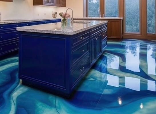 Maintaining a PU or epoxy 3D floor